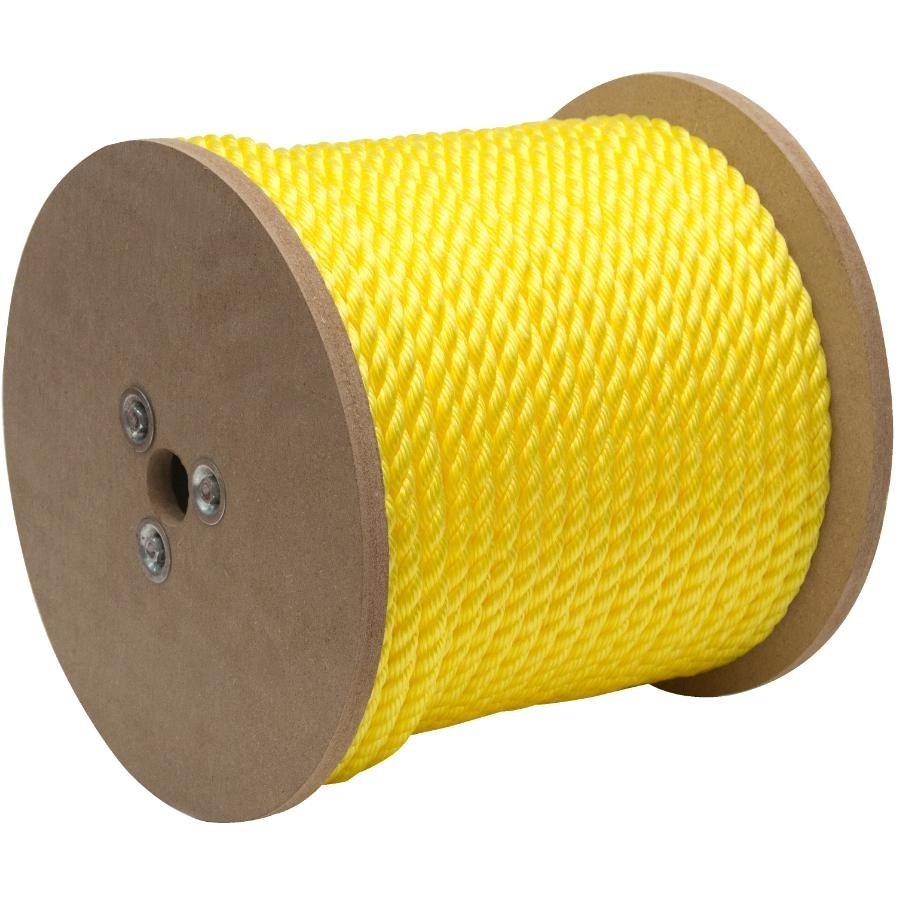 Corde en polypropylène torsadé de 1 pi x 1 2 po jaune