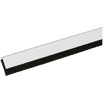 Bas de porte en aluminium/EPDM industriel de 1-3/4 po x 4 pi