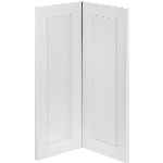 Paquet de 2 portes d'armoire Lindsay de coin, 36 po