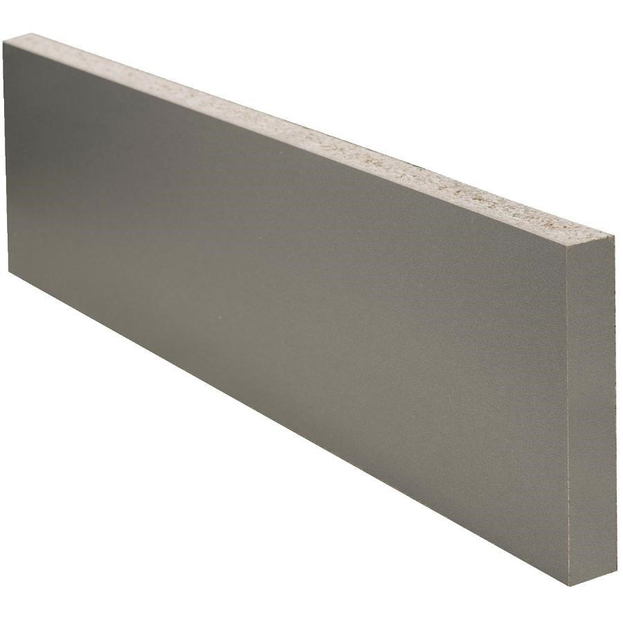 Plaque de coup de pied de 4-5/16 po x 96 po x 5/8 po, gris