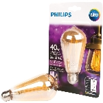 Ampoule à DEL ST19 de 5,5W rétro à culot moyen, ambre