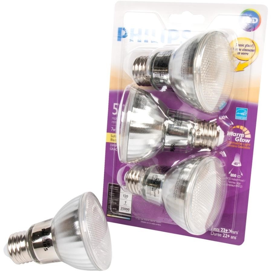 Paquet de 3 ampoules à DEL PAR20 de 7 W à intensité variable, l