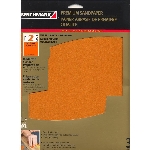 Paquet de 3 feuilles abrasives en oxyde d'aluminium de 120 grain, 9 po x 11 po