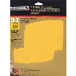 Paquet de 3 feuilles abrasives en oxyde d'aluminium de 320 grain, 9 po x 11 po