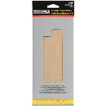 Paquet de 6 x 1/3 feuille abrasive d'oxyde d'aluminium de grain 220, 9 po x 11 po