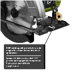 Scie circulaire de 7-1/4 po avec moteur de 12 A