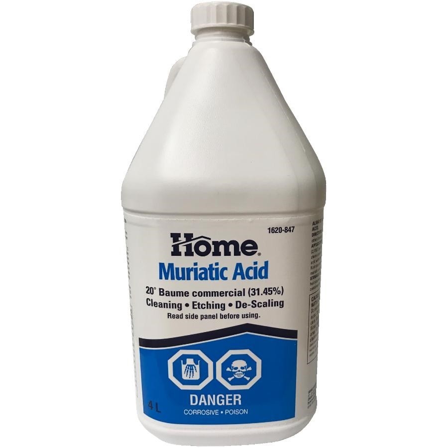 Acide muriatique, 4 L