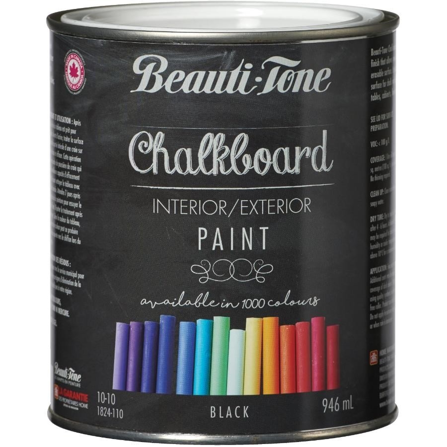 Peinture noire au latex pour tableau, 946 ml