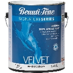 Peinture d'extérieur au latex, fini velours, base moyenne, 3,48 L