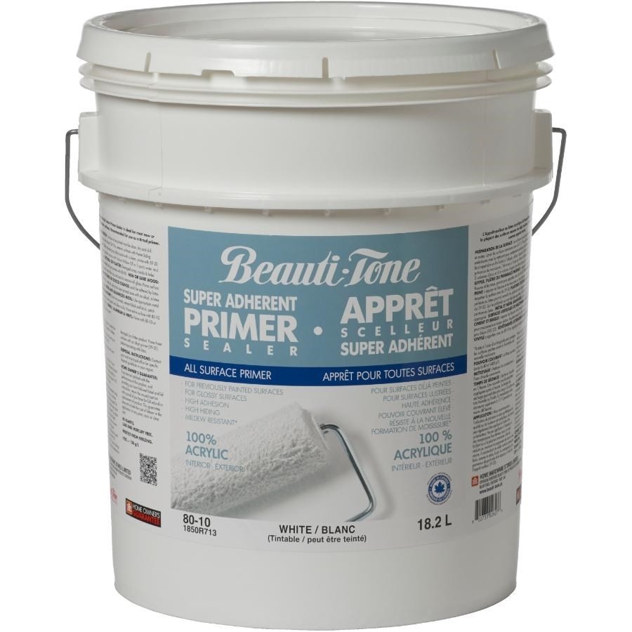 Apprêt-scelleur au latex pour l'intérieur et l'extérieur, blanc, 18,2 L