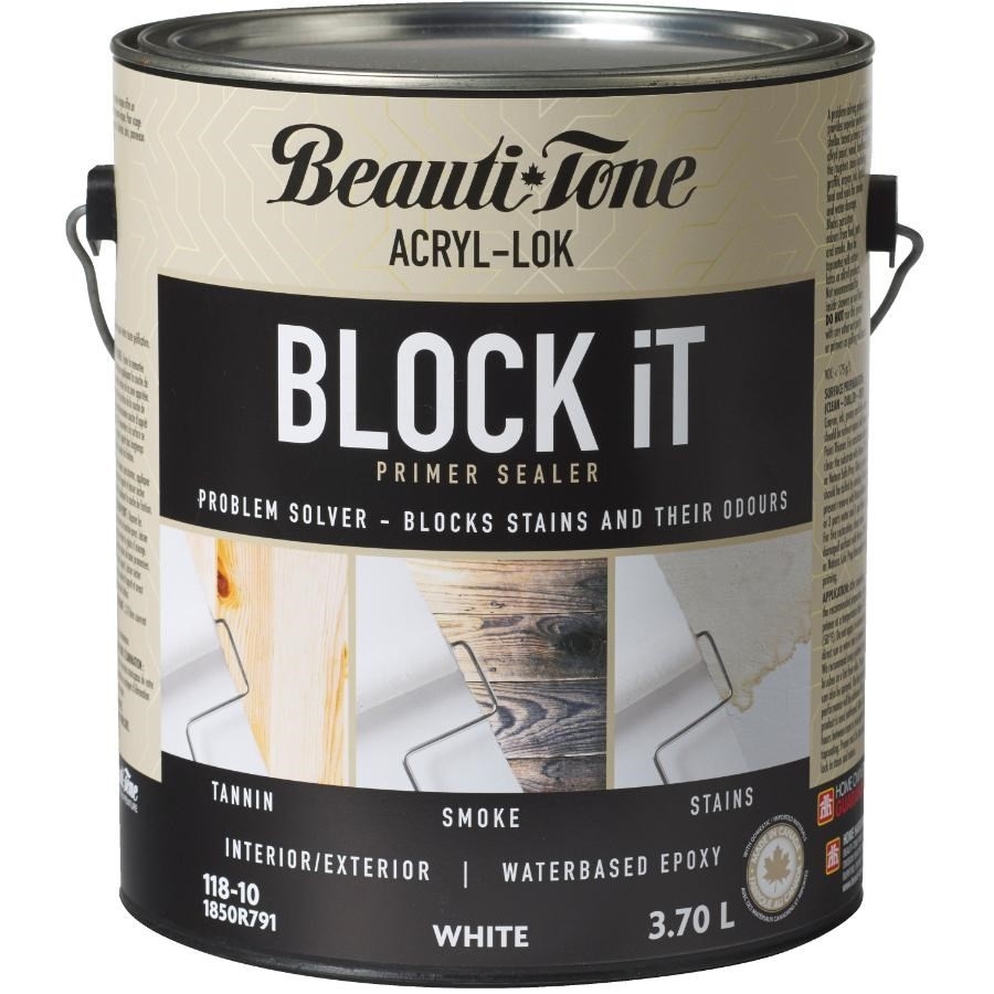 Apprêt d'intérieur et d'extérieur au latex Block It, blanc, 3,7 l