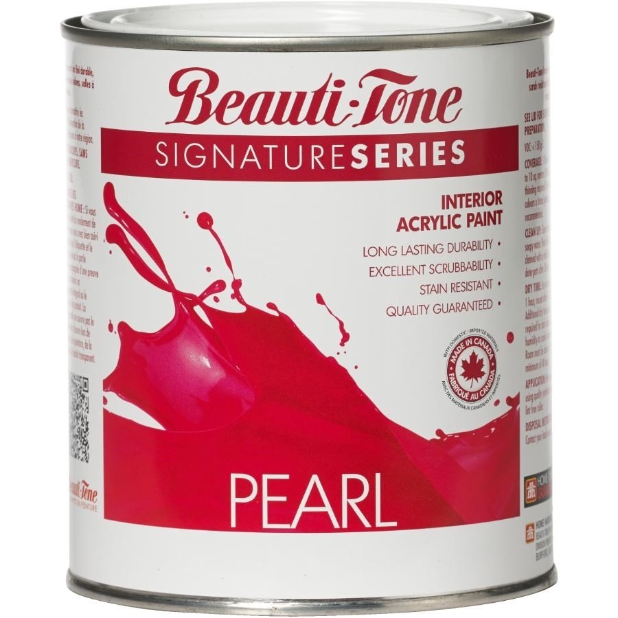 Peinture d'intérieur au latex, fini perle, base claire, 850 ml