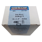 Boulon no 5 plaqué zinc à tête hexagonale à filets grossiers, 3/8 po x 2-1/2 po