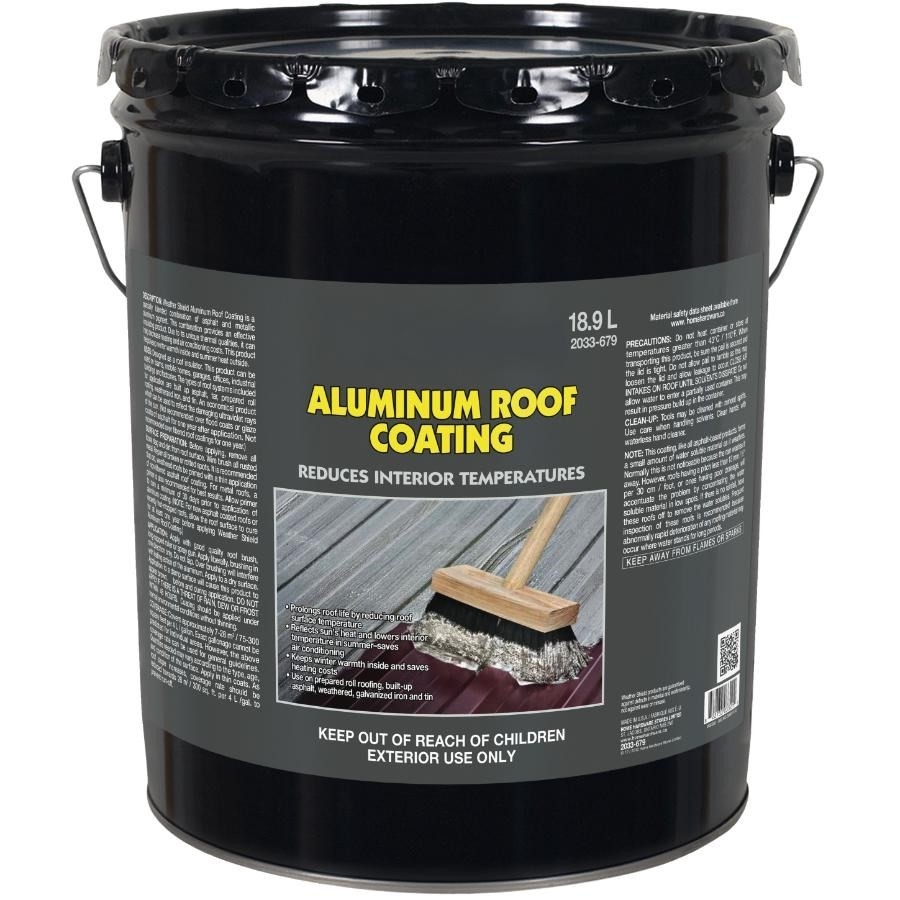 Enduit non-fibreux de qualité supérieure pour toit d'aluminium, 18,9 L