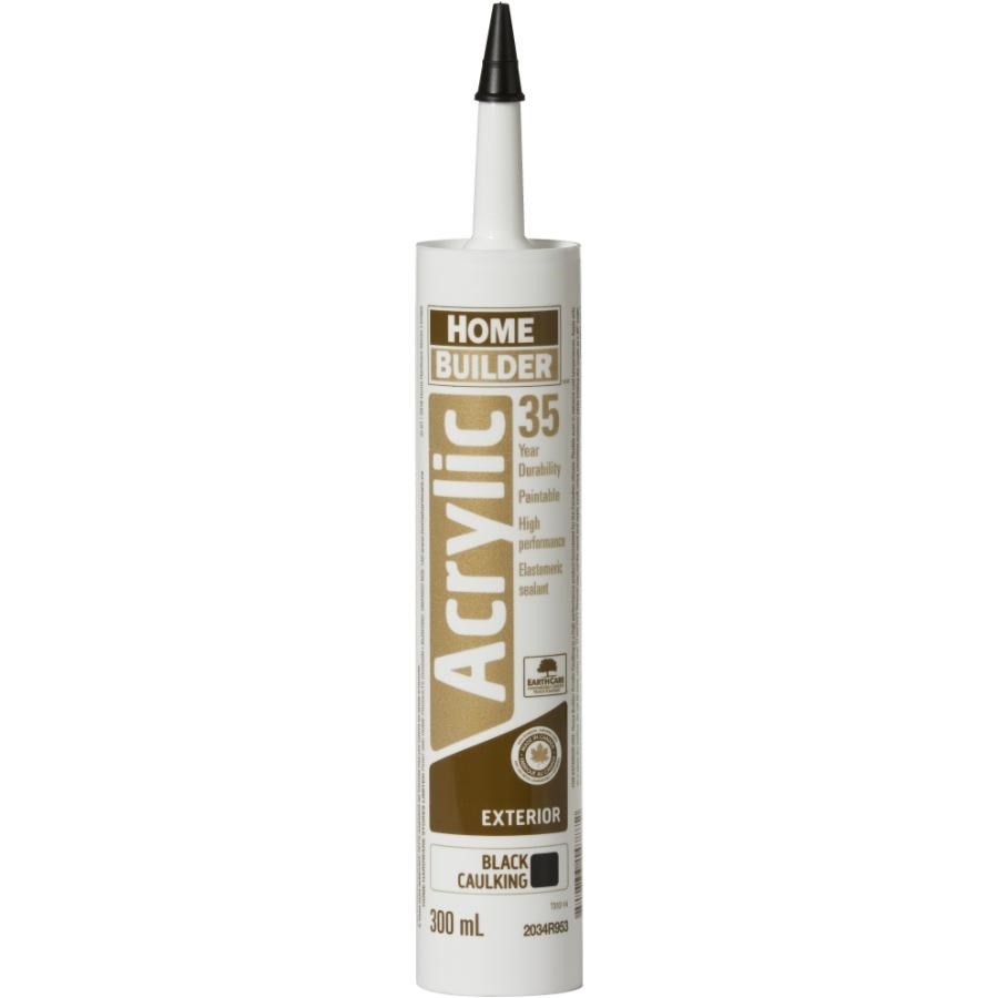 Calfeutrant acrylique tout usage avec durabilité de 35 ans, noir, 300 ml