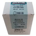 Boulon de carosserie en acier inoxydable 18.8 à filets grossiers, 3/8 po x 2 po