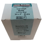 Boulon de carosserie en acier inoxydable 18.8 à filets grossiers, 3/8 po x 4 po