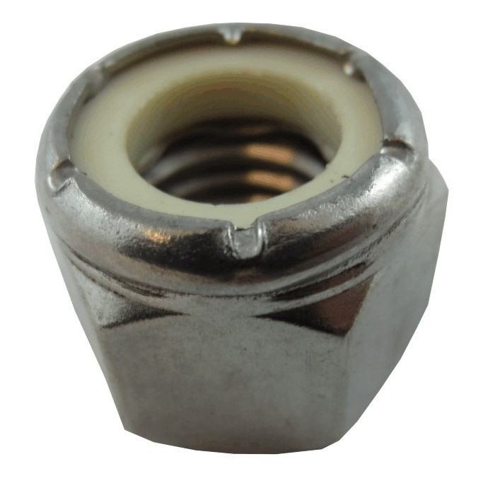 Écrou Frein Nylon M20 X 2.5mm - Inox 304, Hex, 1 Pièce - Uxcell