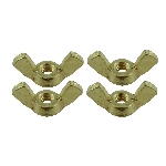 Paquet de 4 écrous à oreilles en laiton, no 8-32
