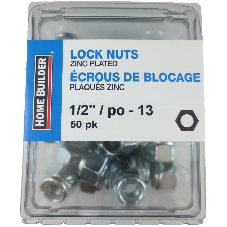 Lot De 50 écrous Hexagonaux Métriques M20 X 2.5 - Classe 10, Plaqués Zinc, Norme DIN 934