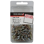 Paquet de 100 rivets format court en acier de 1/8 po
