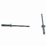 Paquet de 100 rivets long format en acier de 1/8 po