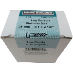 Tire-fond en acier inoxydable 18.8 à tête hexagonale, 1/4 po x 2-1/2 po
