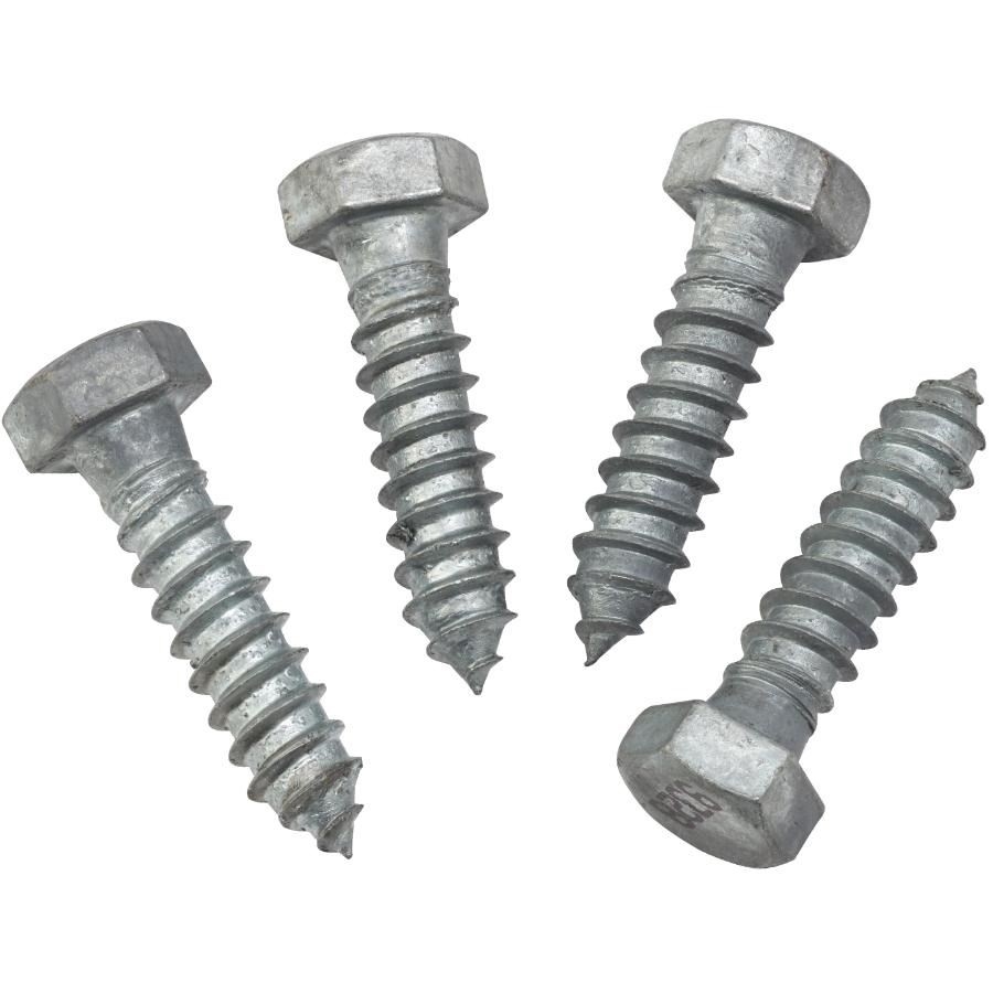 Bouton tire-fond, tête hexagonale, acier galvanisé à chaud, 3/8'' x 5'' (emballage de 25)