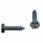 Tire-fond plaqué zinc à tête hexagonale, 1/4 po x 1 po
