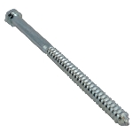 Tire-fond plaqué zinc à tête hexagonale, 3/8 po x 7 po