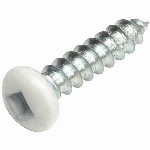 Paquet de 100 vis à soffite à tête cylindrique, no 6 x 5/8 po, blanc