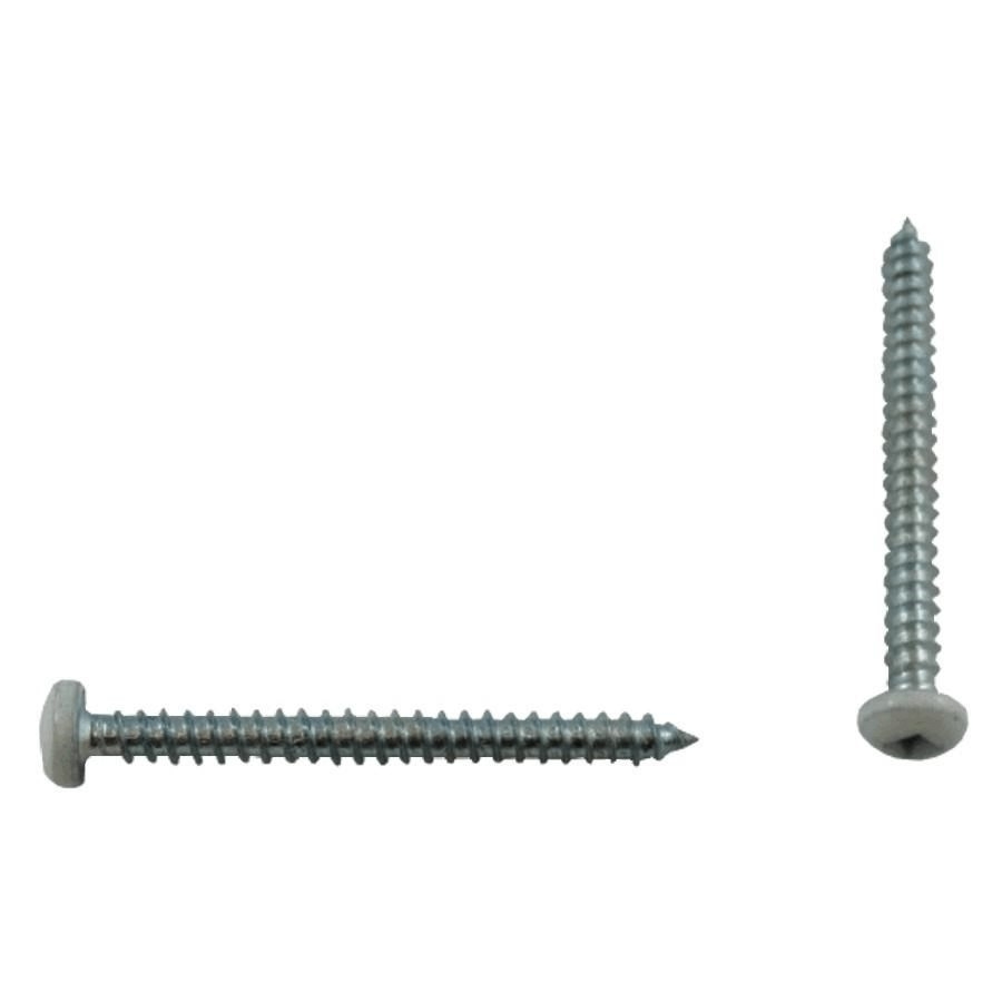 Paquet de 100 vis à soffite à tête cylindrique, no 6 x 1-1/2 po, blanc