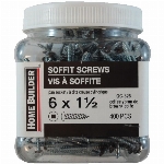 Paquet de 400 vis à soffite à tête cylindrique, no 6 x 1-1/2 po, brun