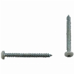 Paquet de 100 vis à soffite à tête cylindrique no 8 x 1 po, blanc