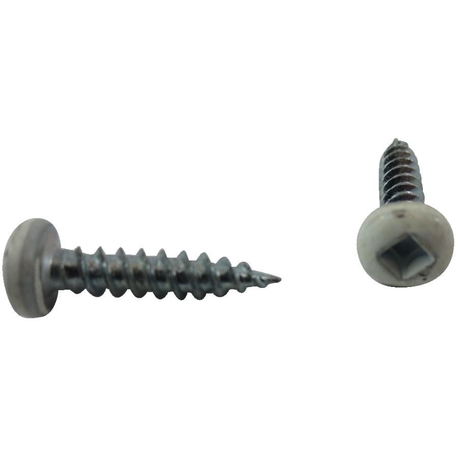 Paquet de 100 vis à soffite à tête cylindrique no 8 x 1-1/2 po, blanc