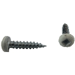 Paquet de 12 vis à soffite à tête cylindrique no 8 x 1/2 po, blanc