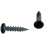 Paquet de 12 vis à soffite à tête cylindrique no 8 x 1/2 po, noir