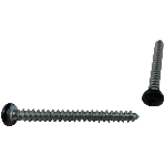 Paquet de 10 vis à soffite à tête cylindrique no 8 x 1-1/4 po, noir