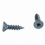 Paquet de 10 vis à bois à tête plate creuse plaquées zinc, no 10 x 3/4 po
