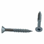 Paquet de 10 vis à bois à tête plate creuse plaquées zinc, no 10 x 1-1/2 po