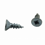 Paquet de 10 vis à bois à tête plate creuse plaquées zinc, no 4 x 3/8 po