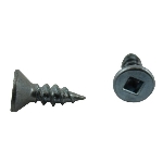 Paquet de 100 vis à bois à tête plate creuse plaquées zinc, no 4 x 3/8 po
