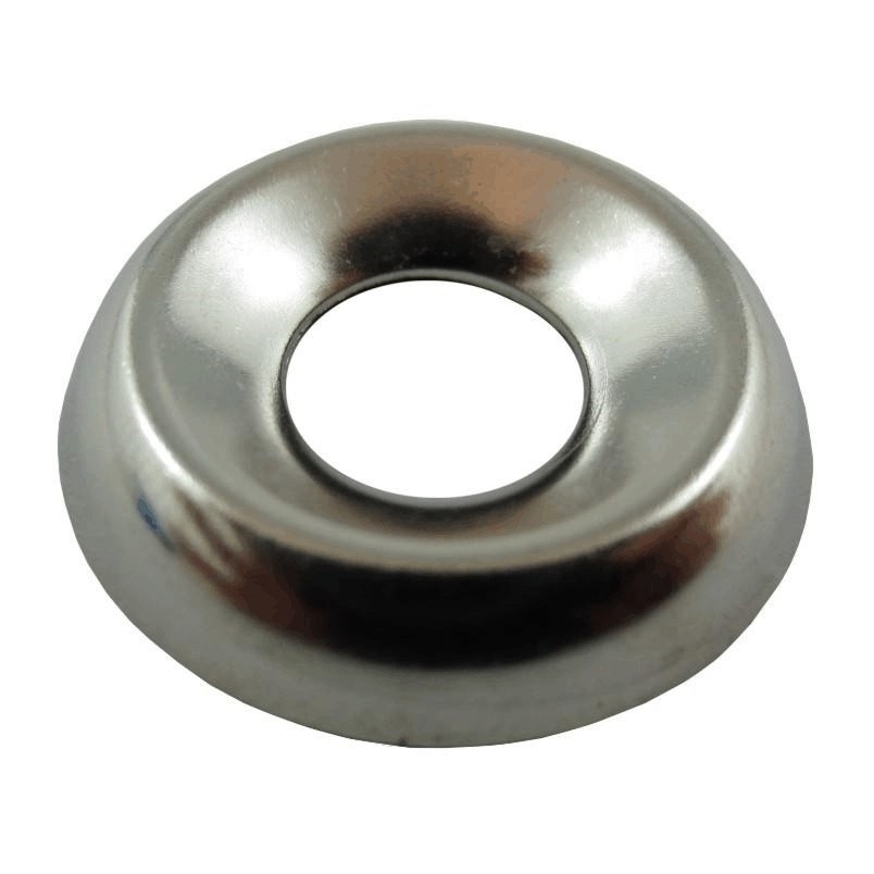 Paquet de 10 rondelles de finition de 1/4 po en nickel plaqué