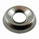Paquet de 10 rondelles de finition de 1/4 po en nickel plaqué
