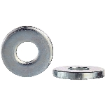 Rondelles plates de no 6 SAE plaquées zinc, 1 lb