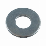 Rondelles plates de 1/8 po plaquées zinc, 1 lb