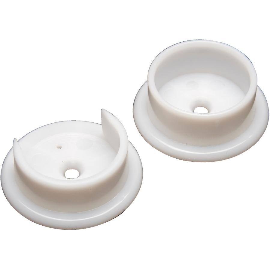 1 paire de supports pour tringle, blanc