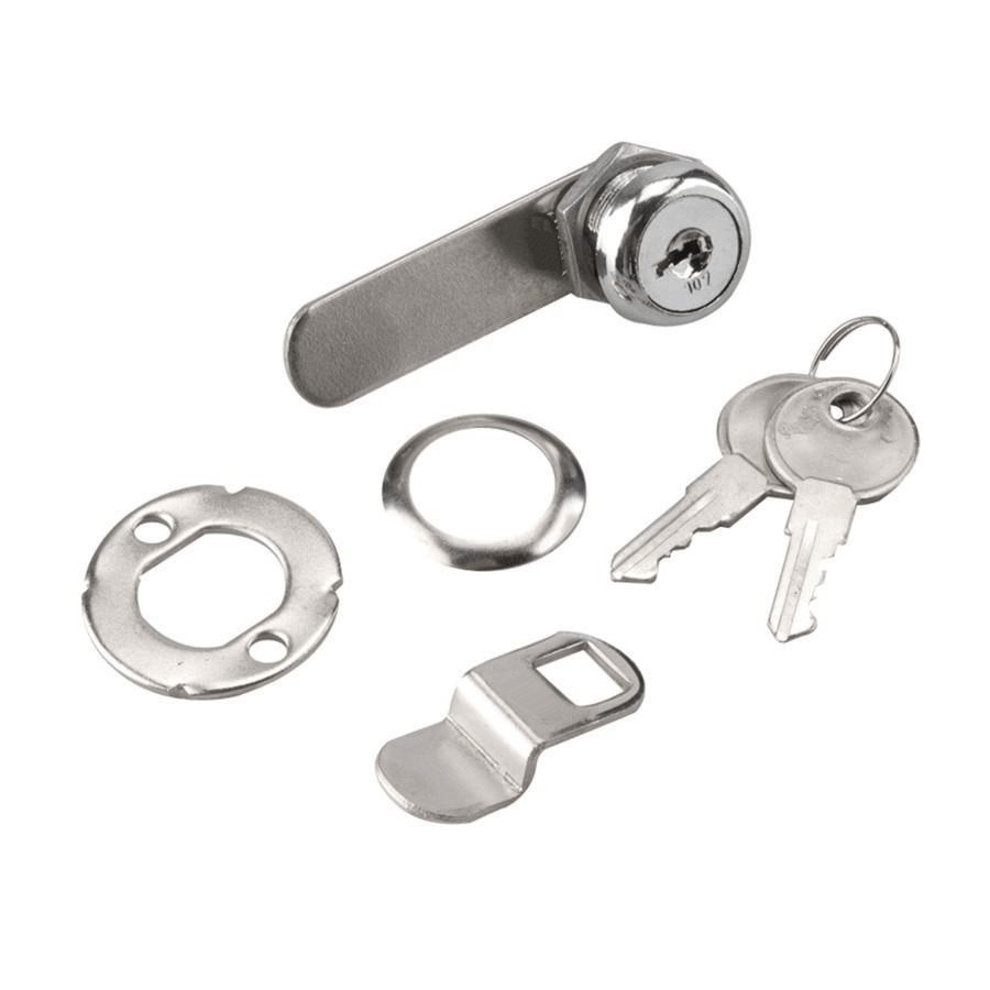 Serrure utilitaire de 5/8 po pour tiroir, chrome