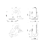 Roulette pivotante grise de 2 po en polyuréthane thermoplastique sur plaque avec frein