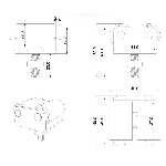 Paquet de 4 roulettes de 22 mm pour électroménagers, blanc